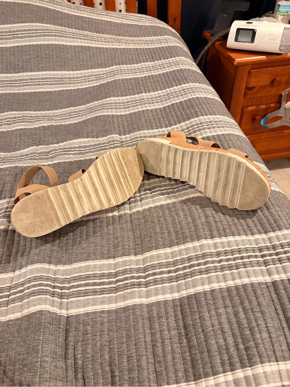 Steve Madden Women’s 9.5 Cork Platform Sandals for Women - Picture 7 of 8